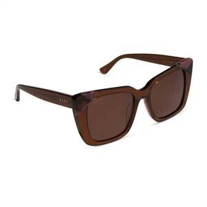 NEW DIFF women's lizzy sunglasses in whiskey torino tortoise brown
